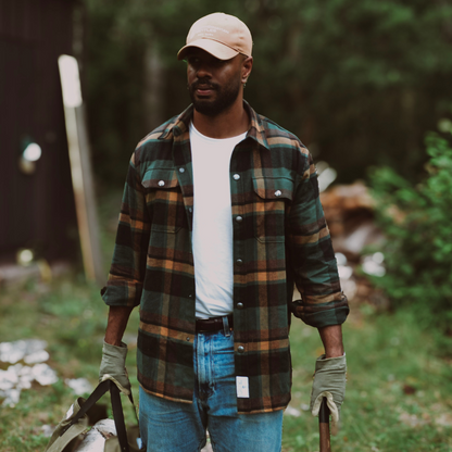 Flanellskjorta Grön