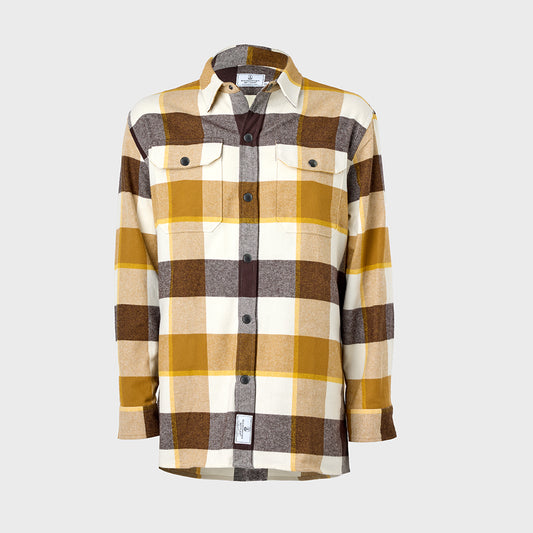 Flanellskjorta Brun