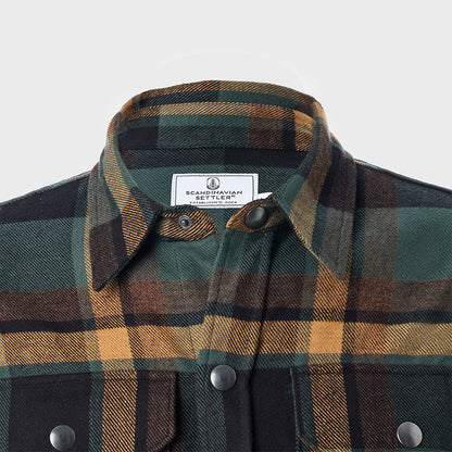 Flanellskjorta Grön