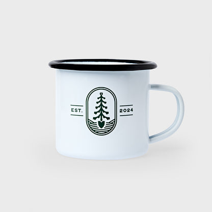 Mountain Sunset Emaljmugg