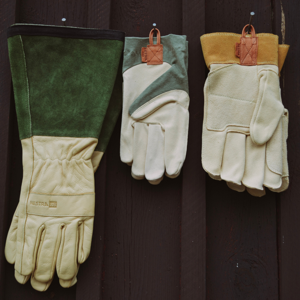 Slitstarka arbetshandskar i läder 