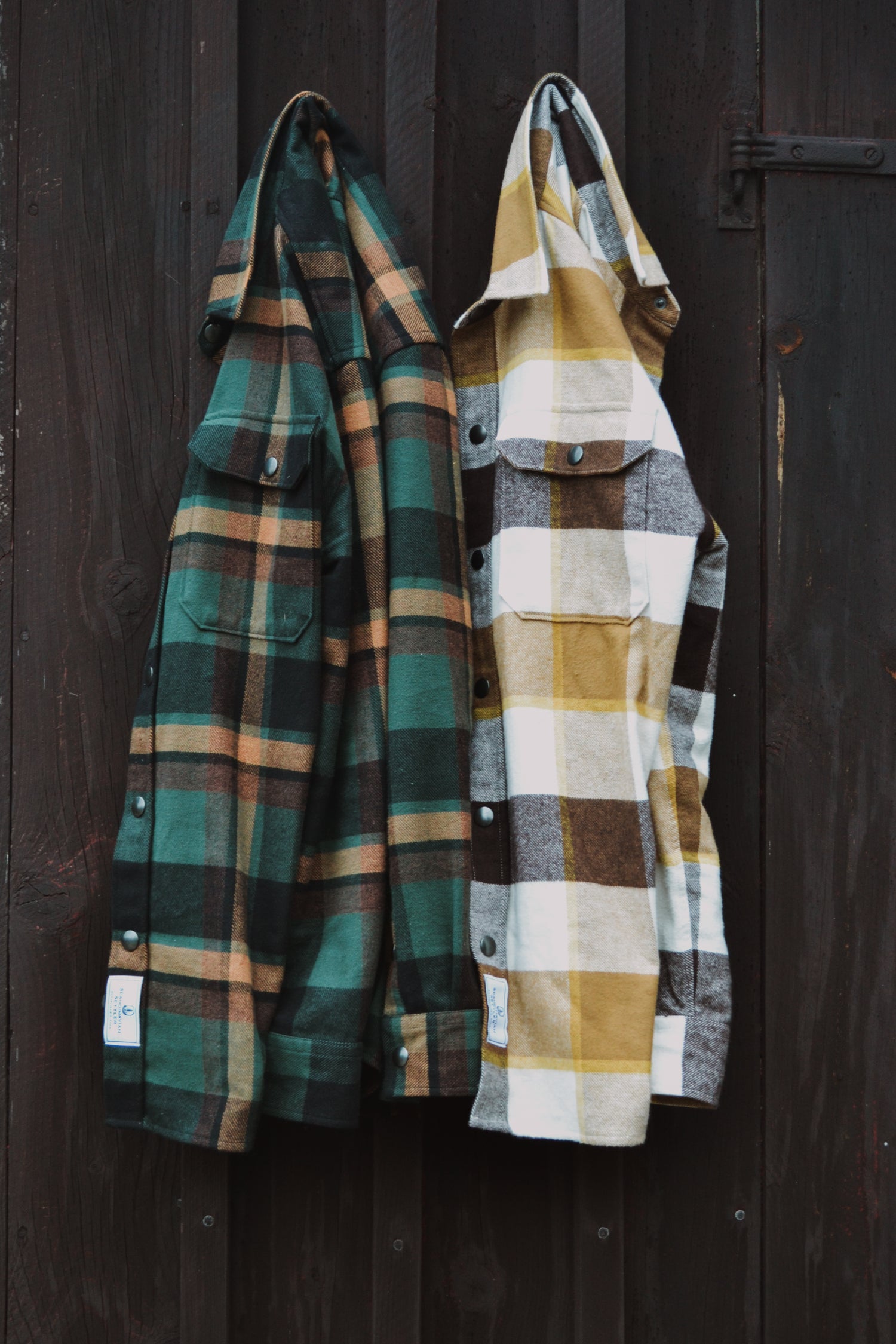 Flanellskjorta för herr i praktisk och funktionell stil